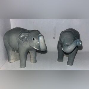 Gray Elephant Salt and Pepper Shaker Set